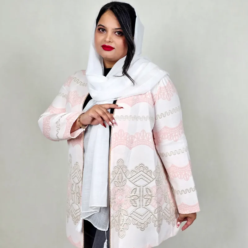 مانتو ژاکارد پنلی