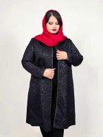 مانتو ژاکارد مشکی
