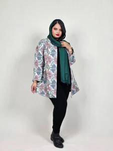 مانتو ژاکارد مثلثی