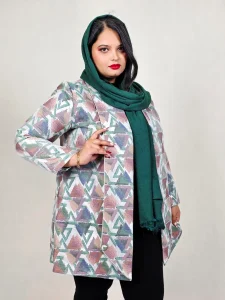 مانتو ژاکارد مثلثی