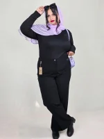 شلوار راسته کتان کش - تصویر 2